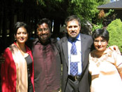 (From left) Sam and Angela Boot, Pritam and Balbir