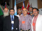 Plenary Speakers: (from left) Rob Sinclair, Pritam Singh, L.T. Jeyachandran, Pastor Balbir Sheena, Dr. T.V. Thomas, Rabi Maharaj